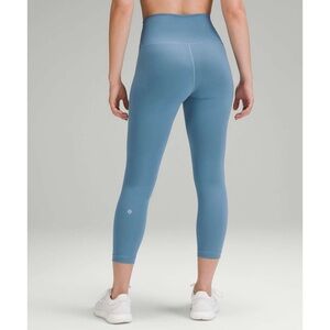 Lululemon Wunder Train High Rise Crop 23" Utility Blue